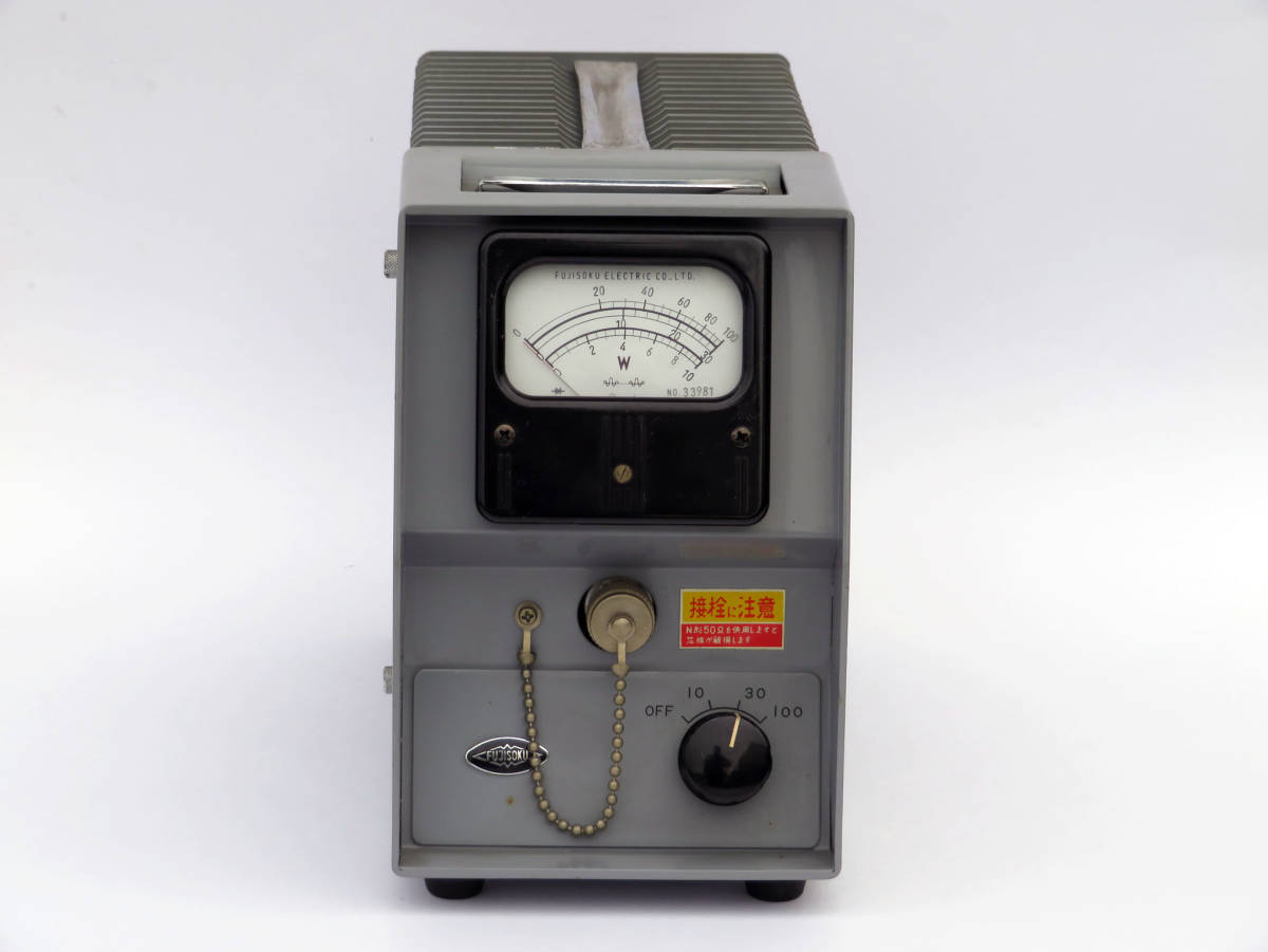 美品 送料込 75Ω終端型電力計 定格80W連続 30~500MHz N接栓 FUJISOKU フジソク TP-7C2B拍卖