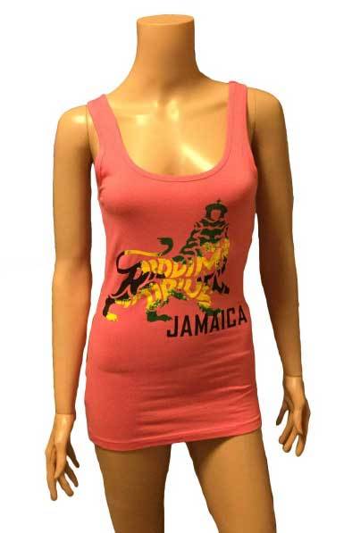 【 フロリダ直輸入 】 【 ラスタ 】 タンクトップ ライオン ピンク レゲエ ロッカーズ ジャマイカンフラッグ ジャマイカ雑貨 レゲエ雑貨拍卖