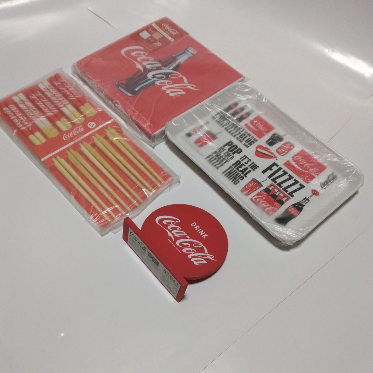 コカ・コーラ グッズ 4点セット 当時品 未開封品 未使用品 ノベルティグッズ拍卖