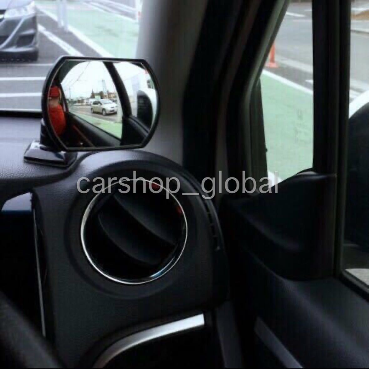 ホンダ Nワゴンカスタム対応 サイド補助ワイドミラー ブラック 曲面 死角に最適 JH1/JH2モデル等対応拍卖