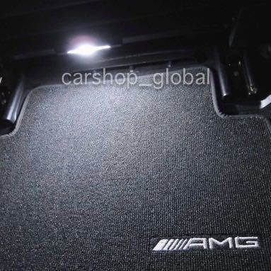 メルセデス ベンツ A/CLA/GLA対応 ドアカーテシランプ/フットランプ/サイドミラー/ルームライト T10 LED ホワイト W5W 12V 2個 45AMG等拍卖