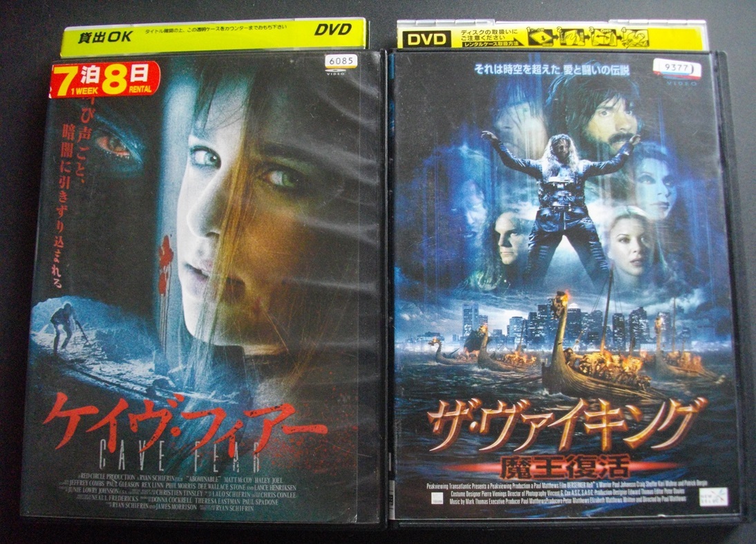 「ケイブ・フィアー」「ザ・ヴァイキング」中古  レンタル版 DVD 2本組     送料無料 1454拍卖