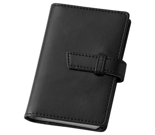 @【即決】★カード グロワール★ブラック/カードケース/20ポケットホルダー付き/黒/ベルト付き/シンプル//CH39 B拍卖