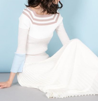 新品 定価 13200円 VICKY ビッキー ポイント カラー ボーダー ニット セーター 長袖 春 秋拍卖