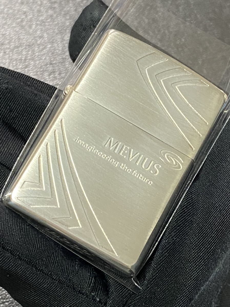 zippo メビウス 限定品 シルバー 前面刻印 希少モデル 2014年製 ② MEVIUS シルバーインナー 2014年製拍卖