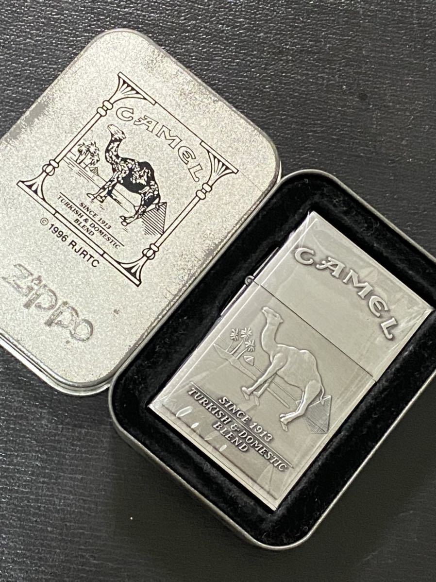 zippo CAMEL 1932 REPLICA SECOND RELEASE ヴィンテージ キャメル レプリカ セカンドリリース シルバーインナー 1996年製 専用缶ケース付拍卖