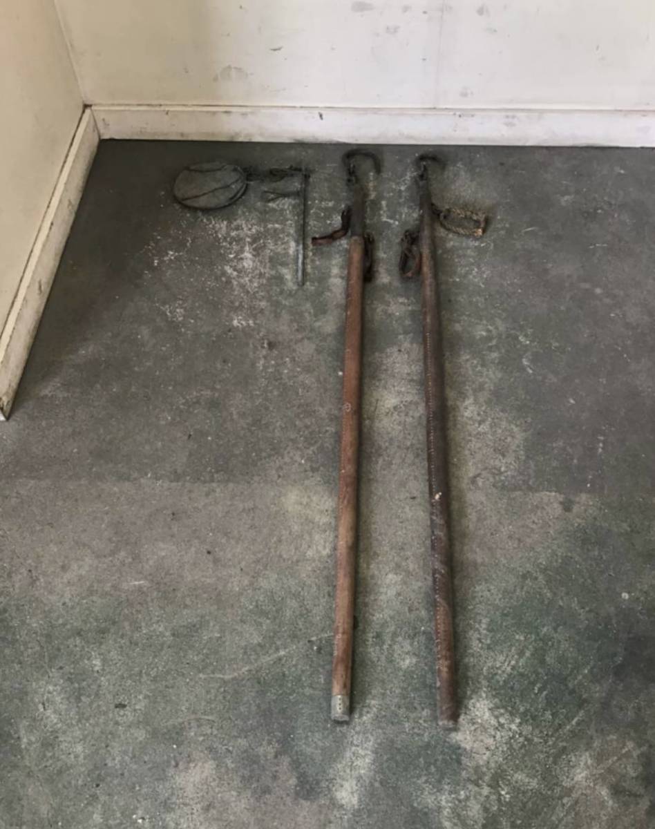 ○★岐阜発 3点セット / レトロ / 古道具 / 天秤 / 棒秤 / はかり / 計り / 測り / 分銅 / サビ有り / ベルト劣化 / 中古品 7/15★拍卖