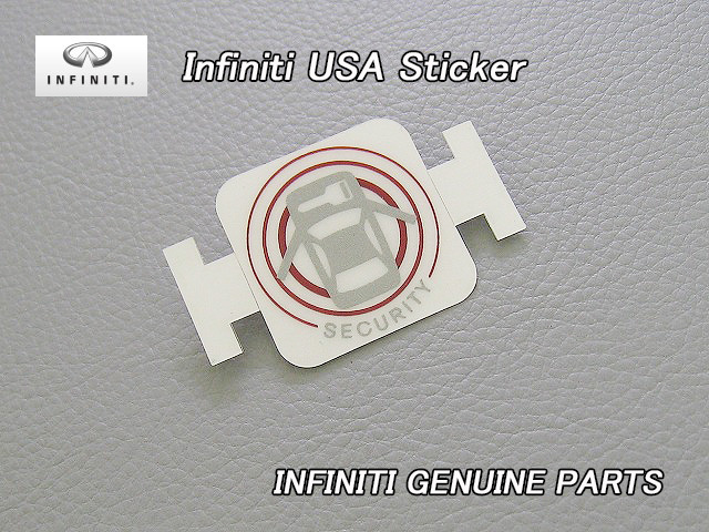 インフィニティ【INFINITI】米国US純正ラベル-SECURITYセキュリティ/USDM北米仕様NISSANニッサンUSAコーション日産ステッカーJDMシール海外拍卖