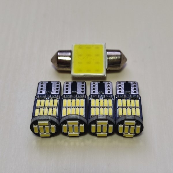 MA15S ソリオ 後期 超爆光! T10 LED ルームランプ ナンバー灯 5個セット ホワイト スズキ /t31/26拍卖