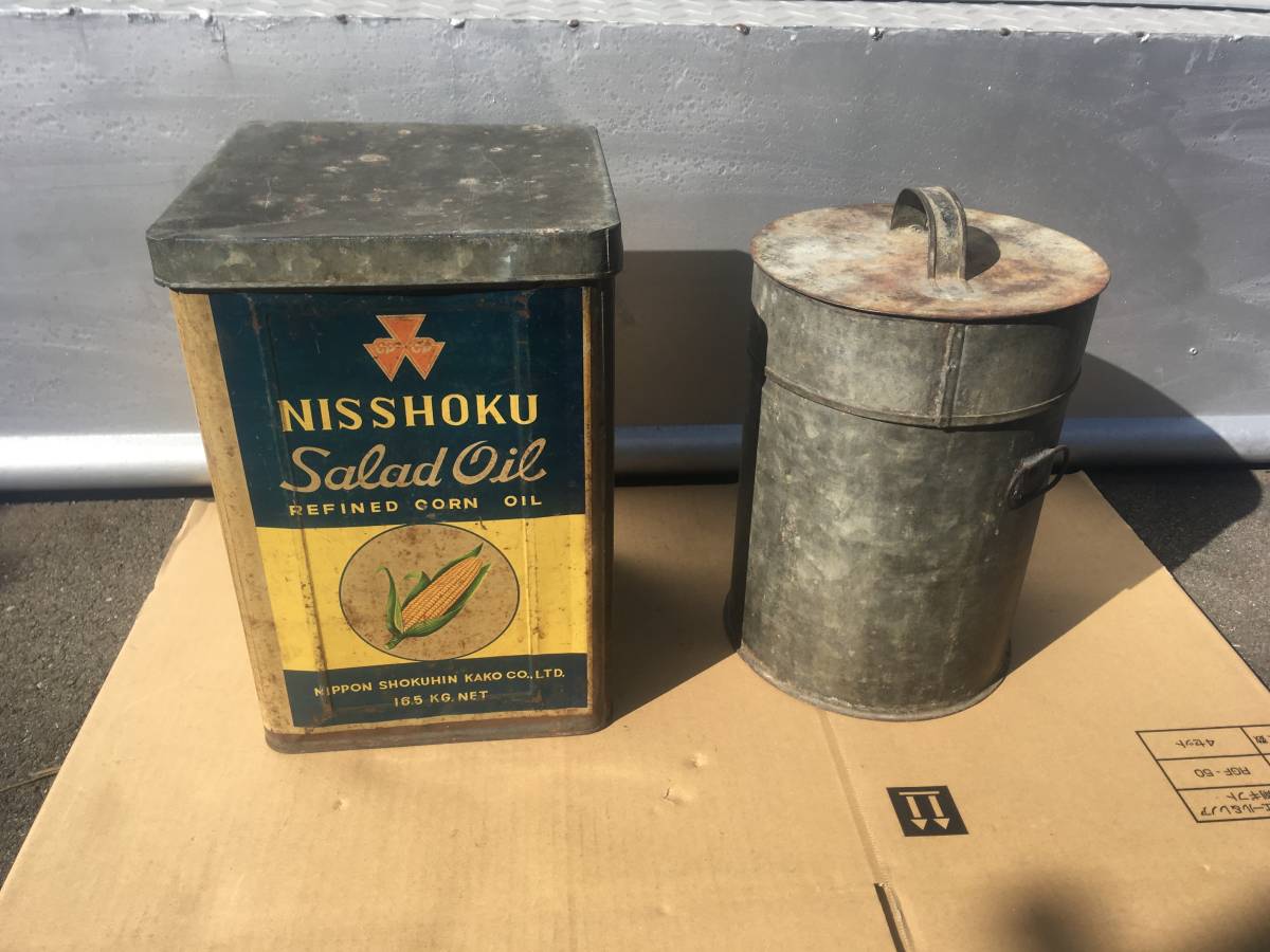 時代★缶★★昭和レトロ/ヴィンテージ/什器/陳列/ディスプレイ/飾り台/古道具拍卖