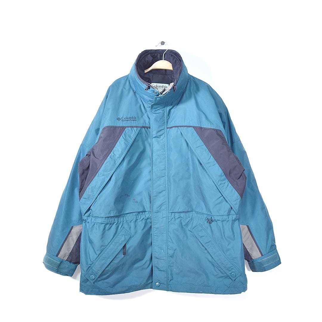 【送料無料】コロンビア マウンテンパーカー 2ウェイ ナイロンジャケット 内フリース アウトドア COLUMBIA サイズXL 古着 @DD0384拍卖