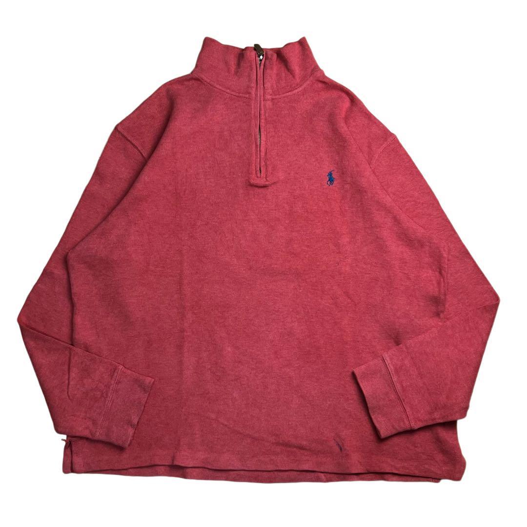 ポロ ラルフローレン スウェット トレーナー ハーフジップ 刺繍 ロゴ拍卖