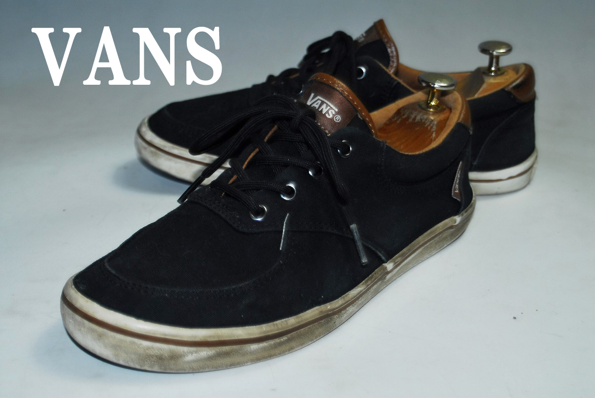 ◆DSC4826◆驚愕の1000円~完全売り切り!バンズ/VANS/26㎝/ロー/ブラック/口コミ高評価!圧巻の存在感!ストリートで注目の1足!拍卖