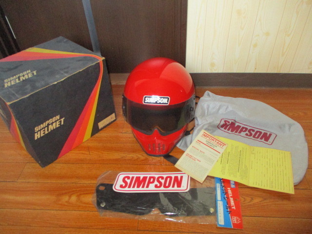 シンプソン ビンテージ M30 当時物 付属付き ヘルメット 73/8 未使用 デッドストック 拍卖