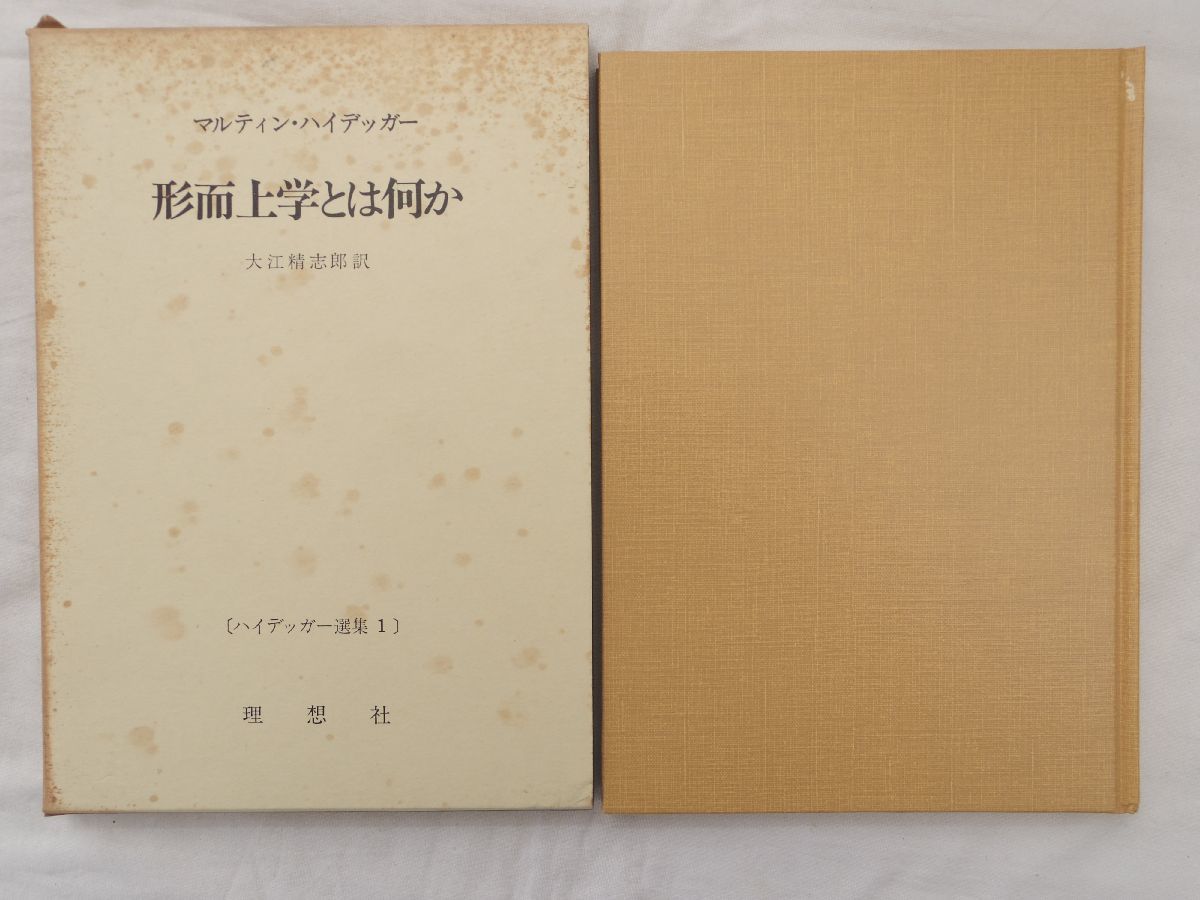 0034884 形而上学とは何か ハイデッガー選集 ハイデッガー 理想社 1988拍卖