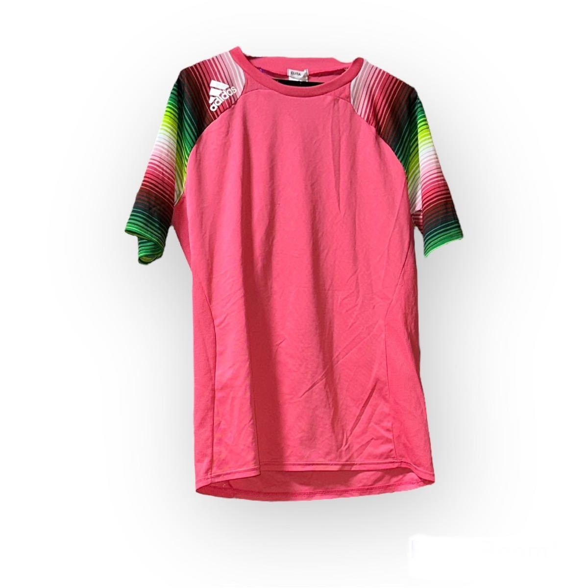 adidas トップス プラクティスシャツ ピンク Oサイズ拍卖