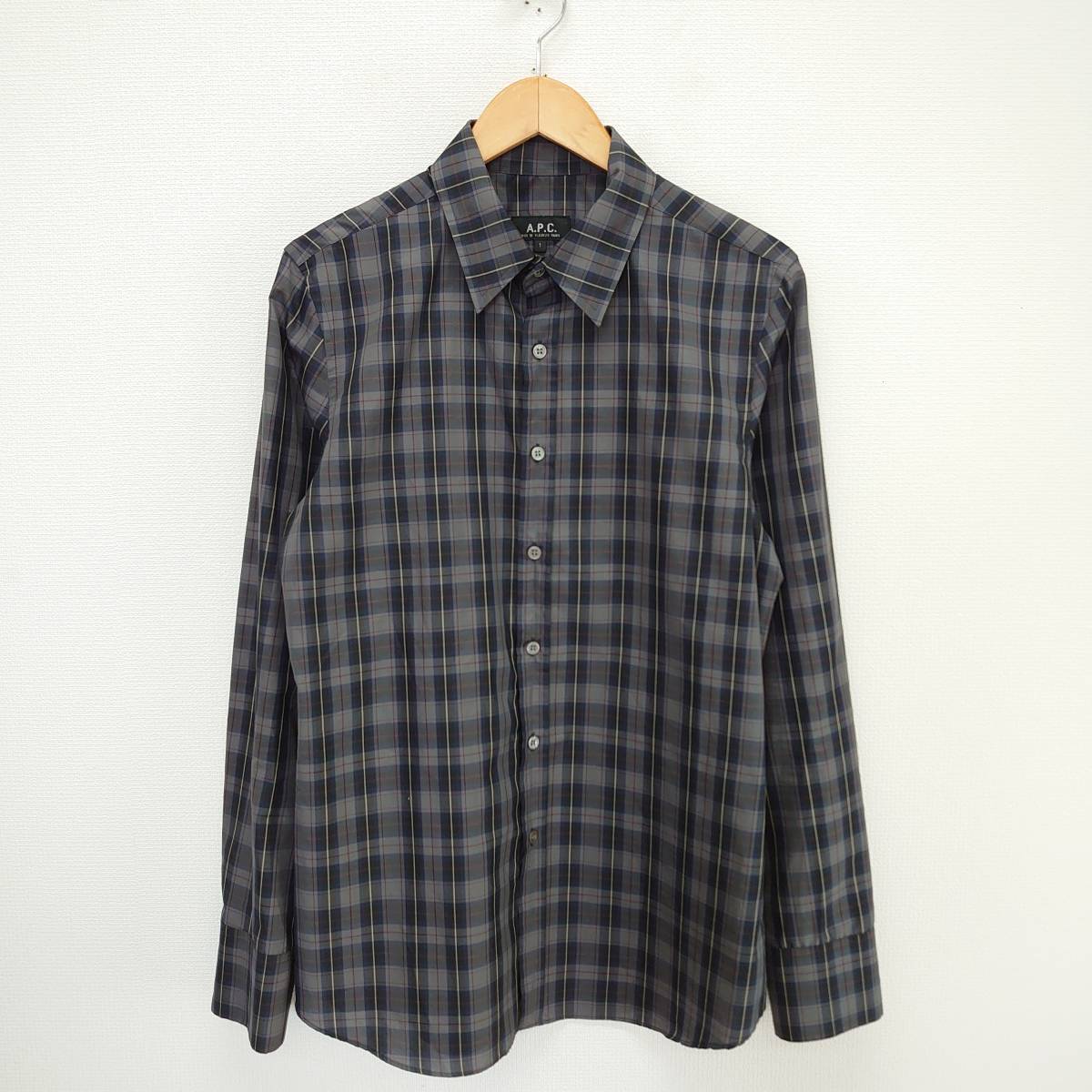 A.P.C. アー・ペー・セー チェック 長袖 シャツ メンズ 1 10077203拍卖