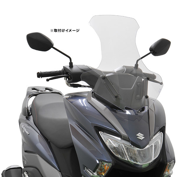 af-asahi 旭風防 旭精器製作所 バーグマンストリート125EX 8BJ-EA23M用 ミドルスクリーン クリアー BU-13拍卖