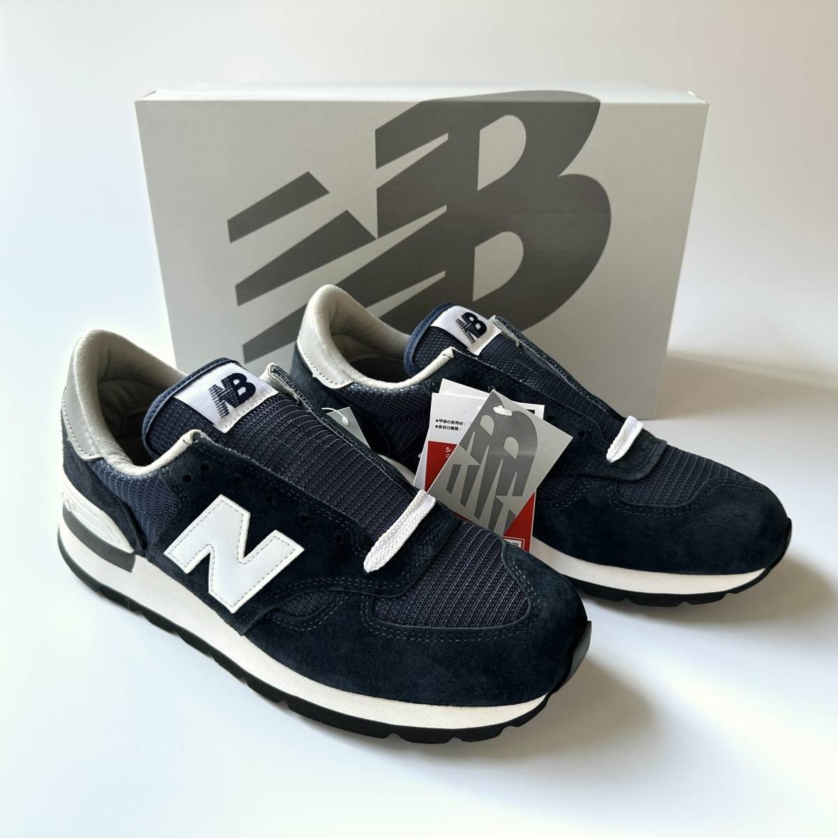 国内正規品 USA製 オリジナル復刻 NEW BALANCE M990NV1 ネイビー US8.5 26.5cm M990v1 アメリカ米国製 NB スエード スニーカー MADE IN USA拍卖