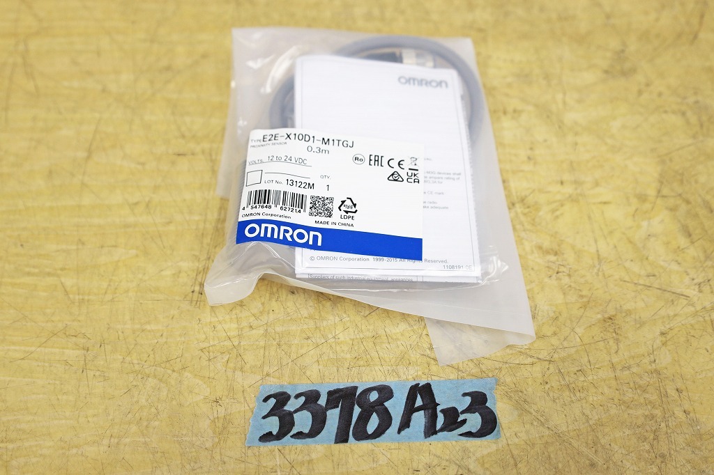 3378A23 未使用 OMRON オムロン 近接センサ E2E-X10D1-M1TGJ 0.3m拍卖