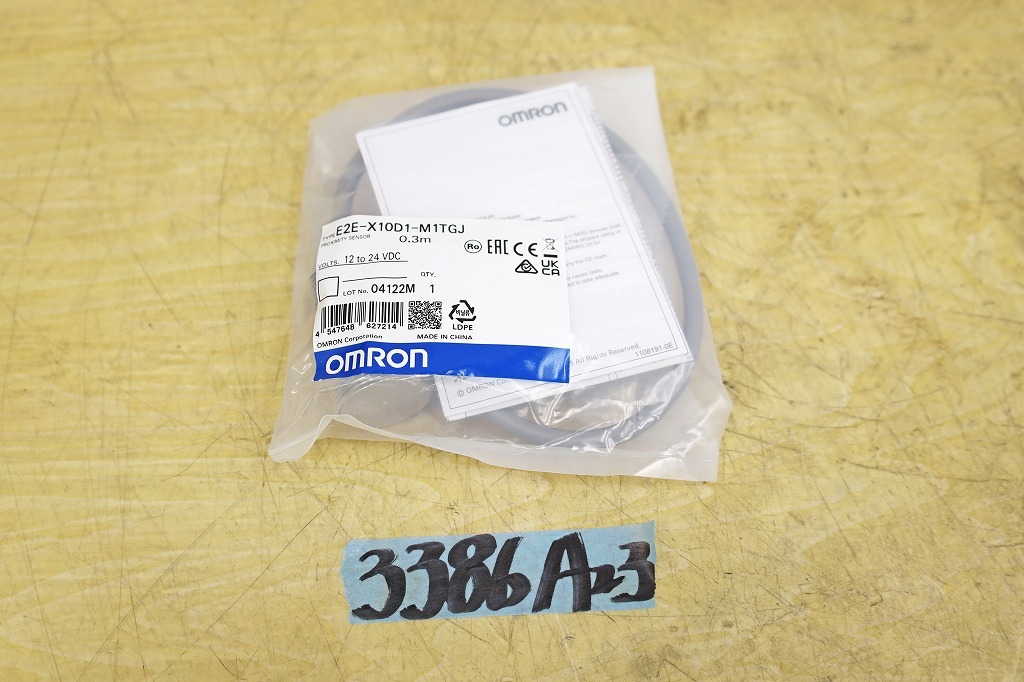 3386A23 未使用 OMRON オムロン 近接センサ E2E-X10D1-M1TGJ 0.3m拍卖