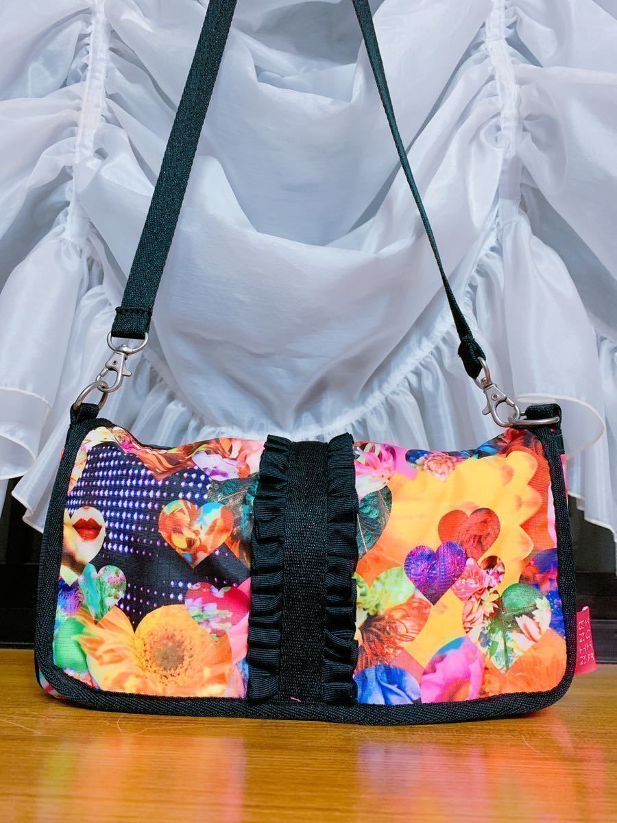 レスポートサック 蜷川実花 LeSportsac コラボ 限定 2way ハワイ ニナデジ ショルダー バッグ フラダンス 結婚式 パーティー 披露宴 ポーチ拍卖