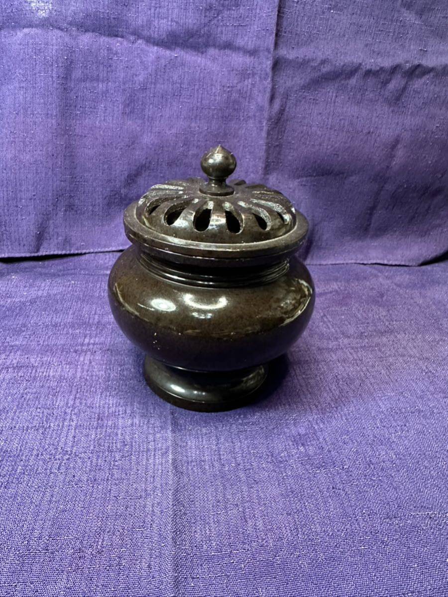 香炉 香道具 金属工芸 置物 アンティーク拍卖