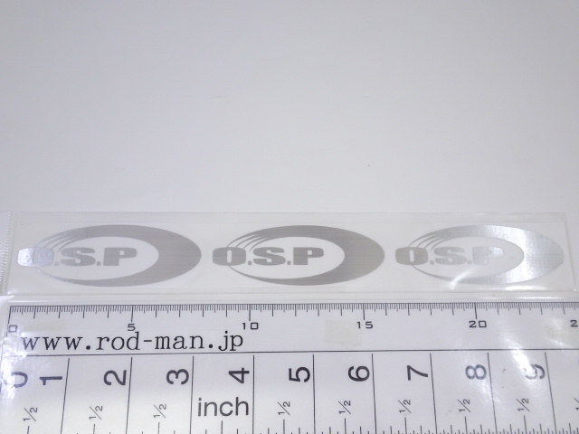 オーエスピー★O.S.Pステッカー★SSサイズ3枚綴り★#シルバー★拍卖