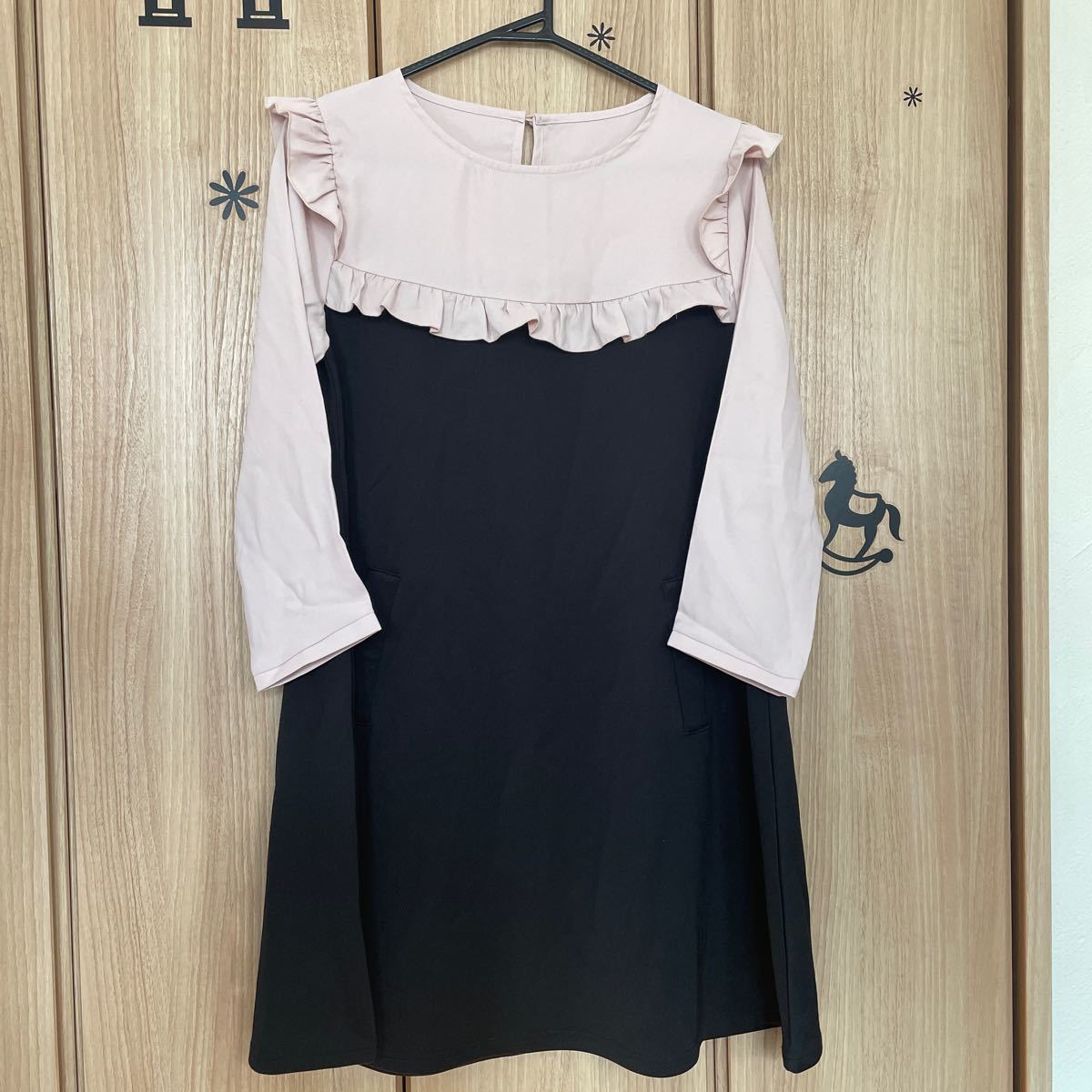 【送料込】900円スタート☆Mクラシカルワンピースセレモニー冠婚葬祭ゴスロリロリータ Z拍卖