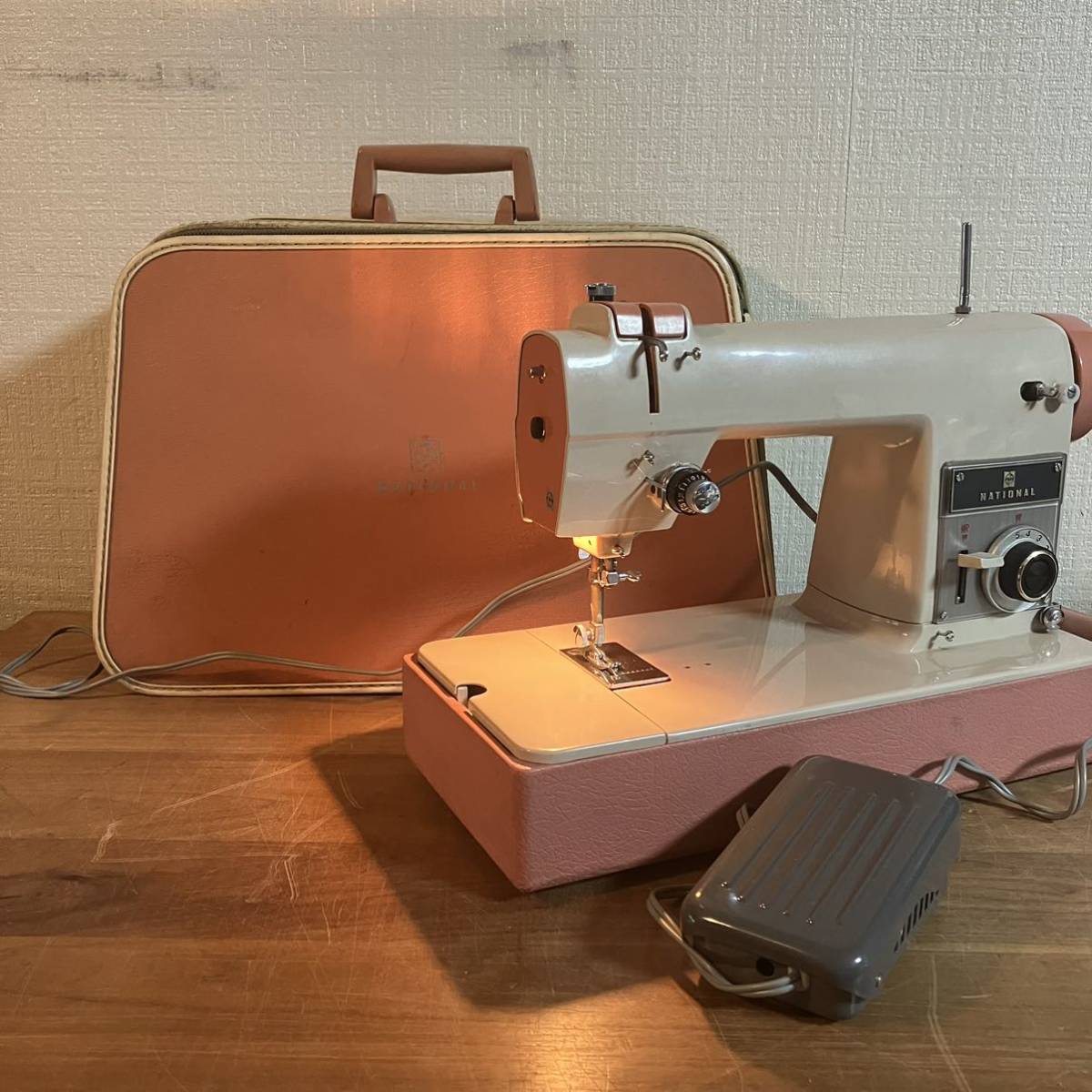 ジャンク 昭和レトロ レトロポップ 松下電器 足踏み ミシン フットペダル付き 裁縫 national拍卖