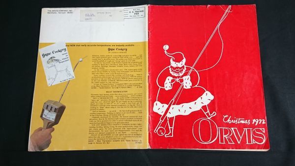 【昭和レトロ 洋書】『ORVIS(オービス) Christmas 1972 フィシング&アウトドア カタログ』ロッド/リール/毛バリ/テント/寝袋/靴/ウェアー拍卖