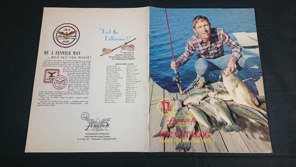 【昭和レトロ 洋書】『fenwick(フェンウィック) カタログ 1972年』/ロッド/ライン/ルアー 掲載拍卖