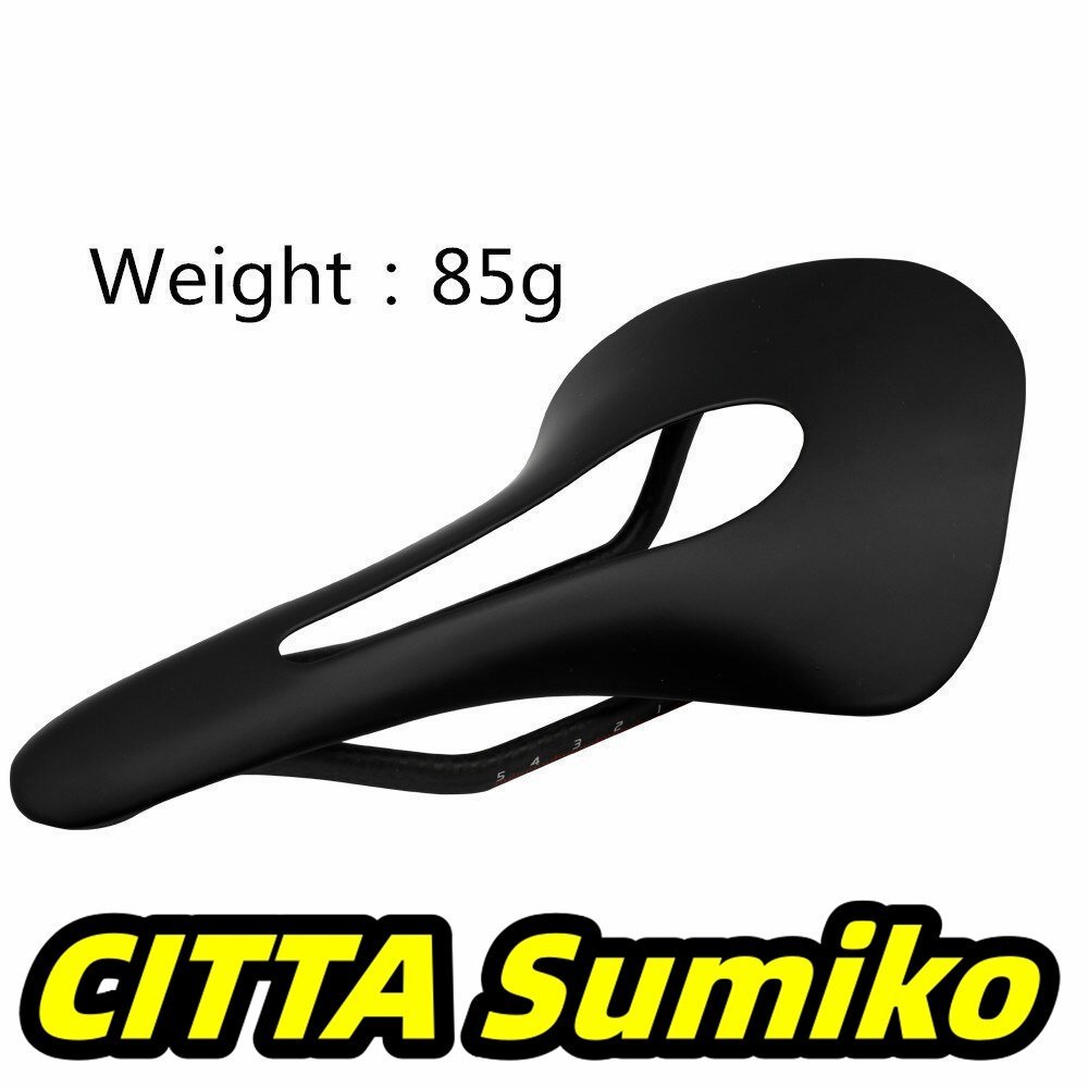 フルカーボン マウンテン 自転車 サドル ロードバイク MTB カーボン サドル シート 超軽量 クッション マット 85g +/- 3g拍卖