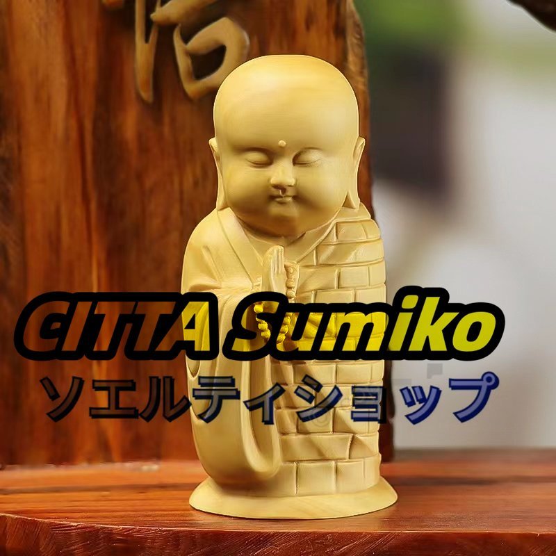 爆売り!僧侶の彫刻木製の仏像の家の装飾拍卖