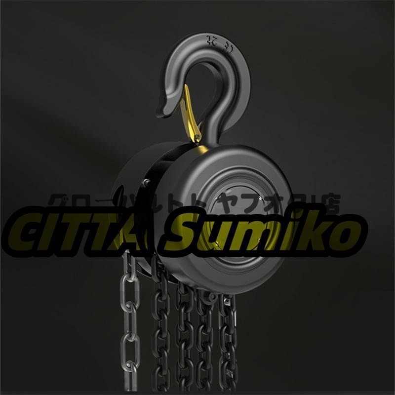 超人気 手動式 チェーンブロック チェーン ホイスト 2.0t、6.0mチェーンブロック 手動 小型 丸形 荷揚げ S608拍卖