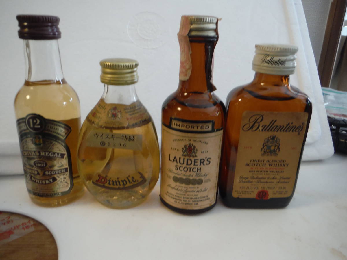 色々 4本 ミニボトル 50ml スコッチ 50ml未開封  BBB拍卖