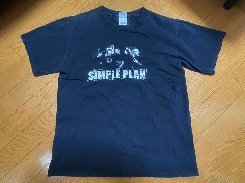 anvil アンビル SIMPLE PLAN シンプル・プラン プリント Tシャツ バンドTシャツ ロック バンT 黒 M拍卖