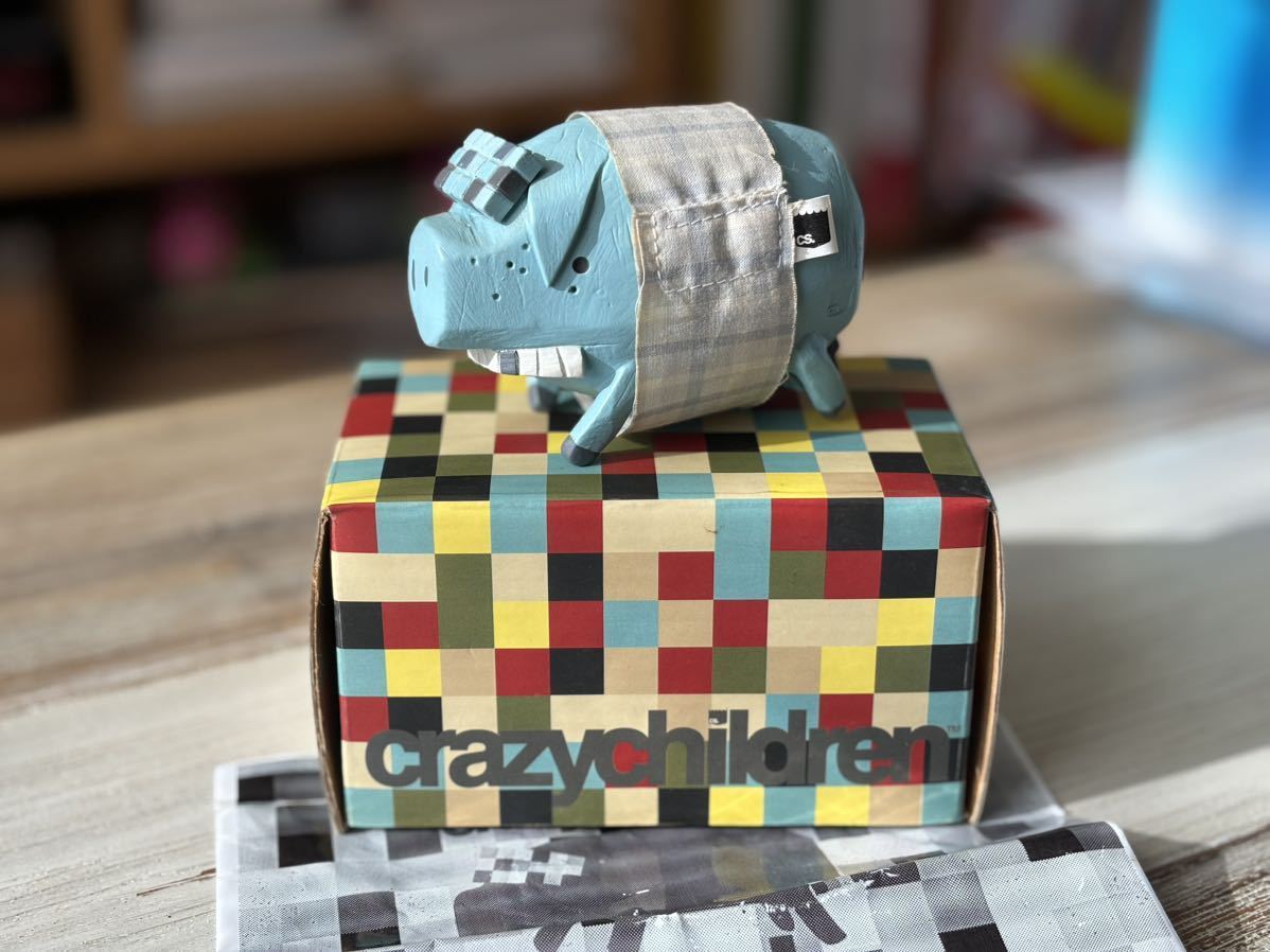 マイケル・ラウ/Michael Lau crazychildren No.14 the pig カラー/BLUE(フィギュア・ブタ)拍卖