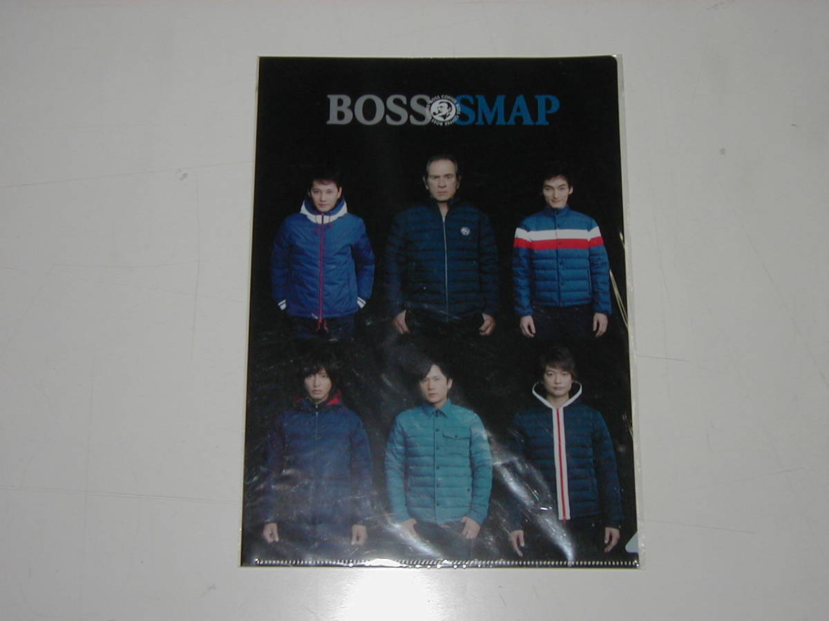 SMAP BOSS SMAP オリジナルクリアファイル A4判 未開封 コーヒーボス スマップ COFFEE BOSS拍卖