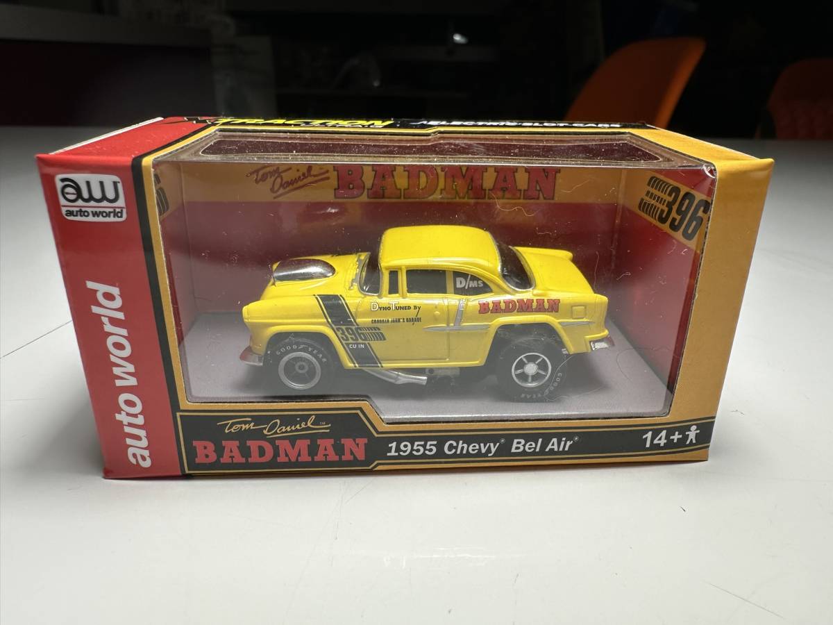 Auto World Xtraction ☆限定528台☆1955 Chevy Bel Air ☆Badman / Tom Daniel ☆☆HOスロットカー/AFX/TYCO☆トムダニエル拍卖