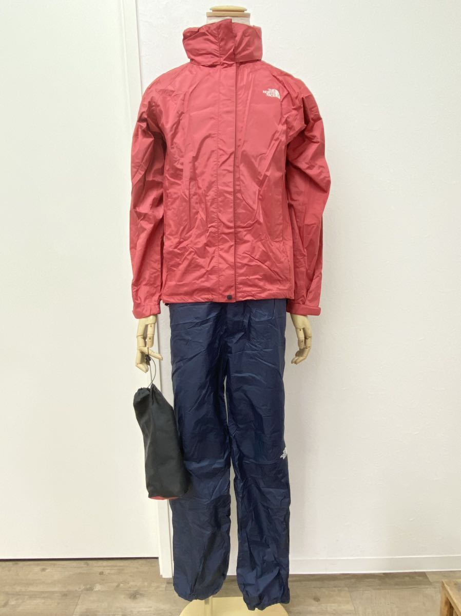 ☆希少美品☆ 送料無料 L THENORTHFACE HYVENT ノースフェイス レインテックス セットアップ ジャケット パンツ NPW11512 レディース拍卖