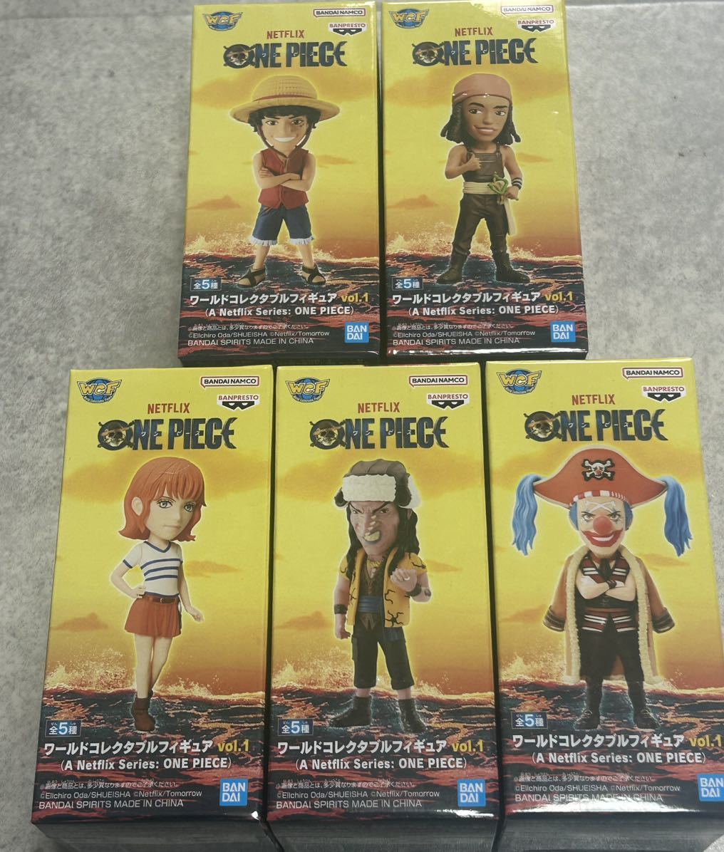 数7【ルフィ/ナミ/ウソップ/バギー/アーロン】5種 A Netflix Series: ONE PIECEワールドコレクタブルフィギュア vol.1ワンピース ネトフリ拍卖