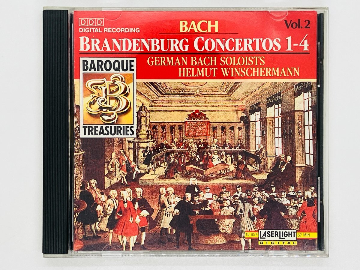 即決CD BACH BRANDENBURG CONCERTOS 1-4 / GERMAN BACH SOLOISTS / BAROQUE TREASURIES バッハ 15 657 Y42拍卖