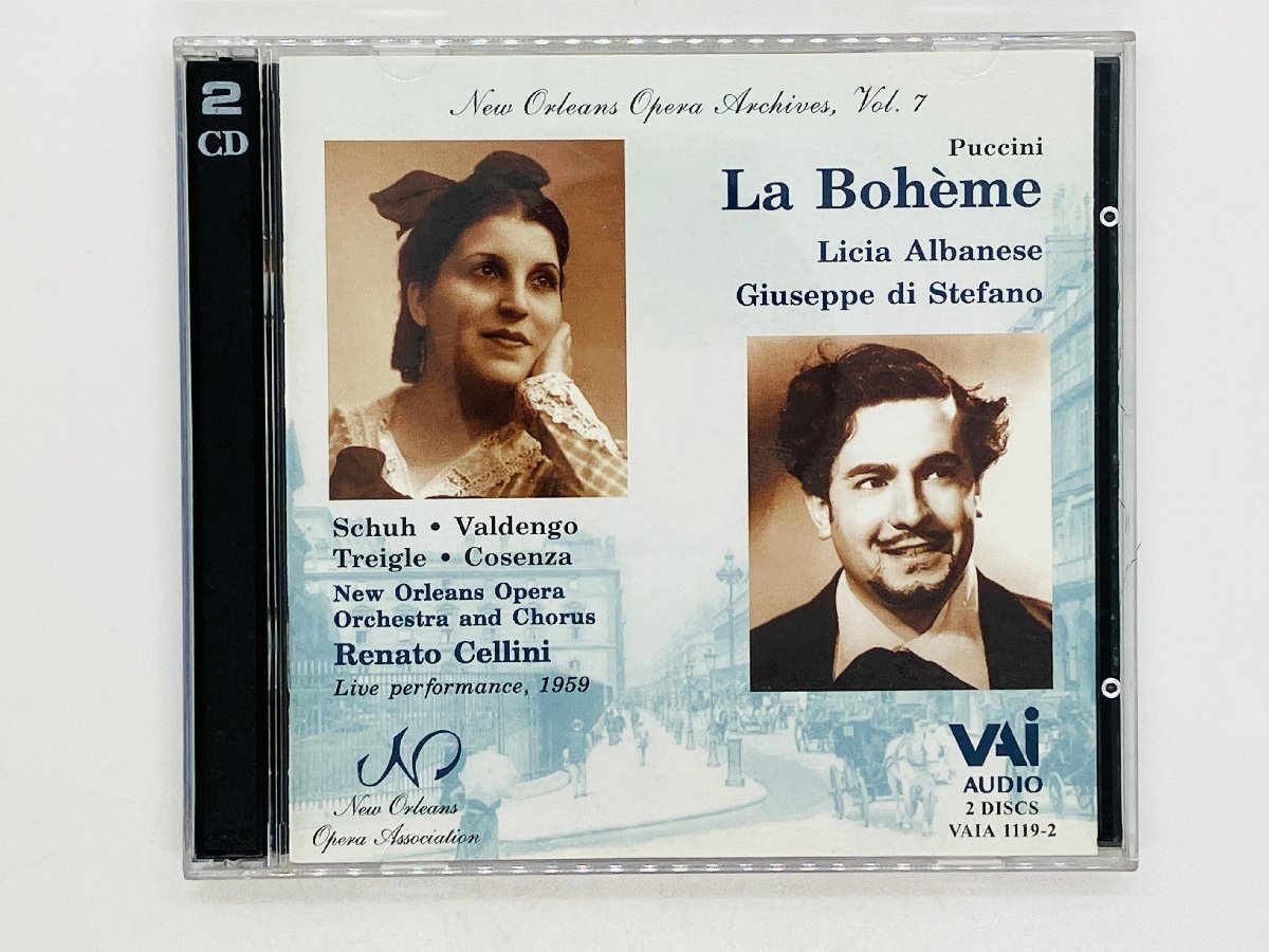 即決CD 米盤 PUCCINI LA BOHEME Albanese / di stefano / New Orleans / Cellini プッチーニ ラ・ボエーム VAIA 1119-2 Z05拍卖