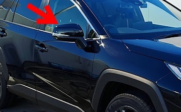 新品 純正品 TOYOTA トヨタ  ドアミラーカバー アウタミラー RH 運転席側 アティチュードブラックマイカ RAV4拍卖