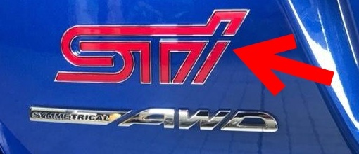 新品 純正品 SUBARU スバル STIレターマーク リアエンブレム WRX STI VAB拍卖
