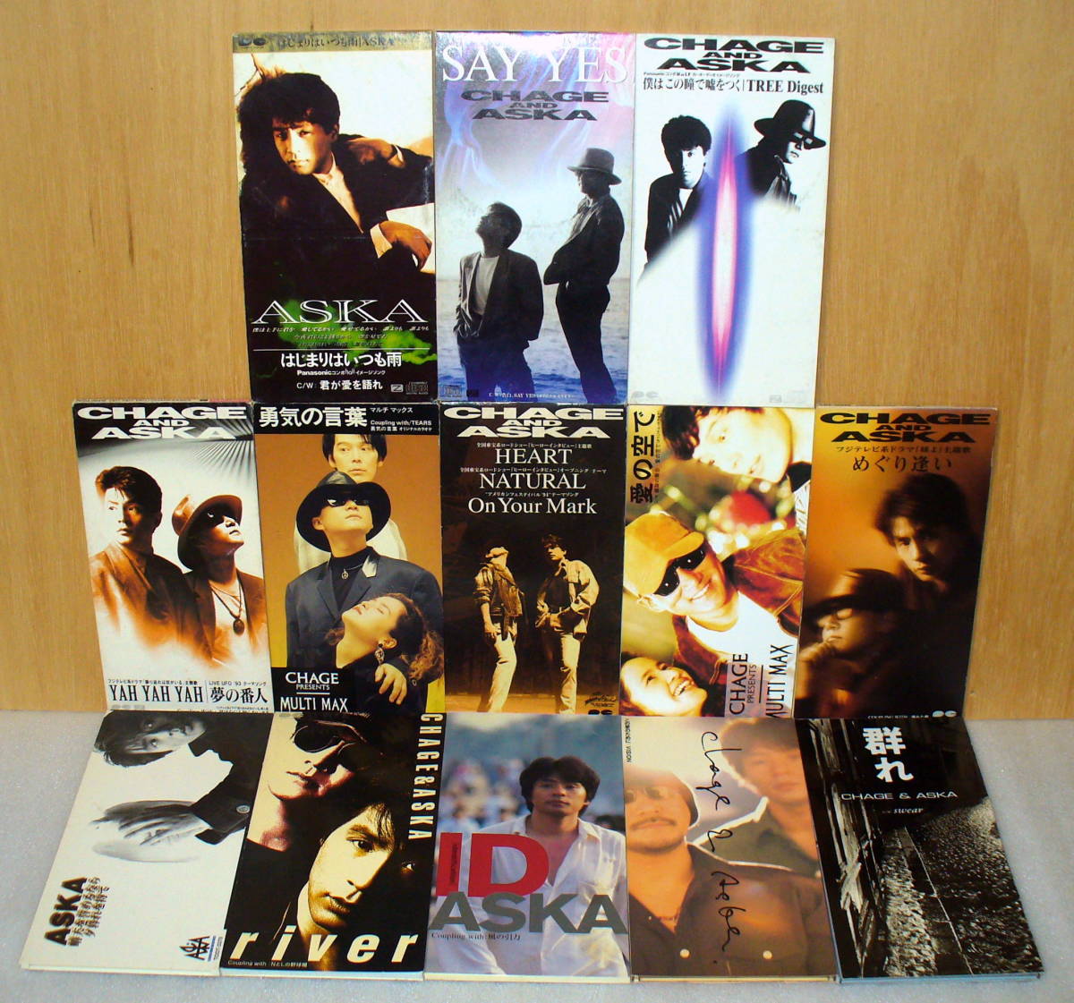 ★CHAGE&ASKA チャゲ&飛鳥 シングル13枚セット はじまりはいつも雨/SAY YES/僕はこの瞳で嘘をつく/YAH YAH YAH/HEART/On Your Mark ほか拍卖