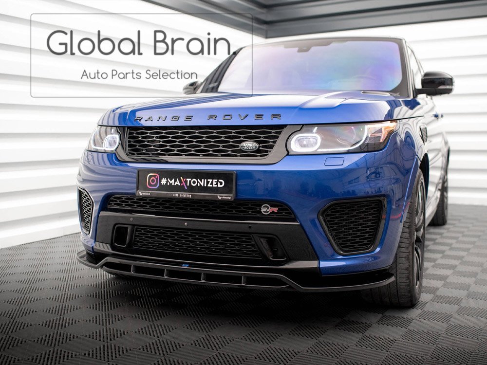 ランドローバー レンジローバー スポーツ 前期 SVR フロント リップ スポイラー V2/ フロント スプリッター バンパー アンダー ディフ拍卖