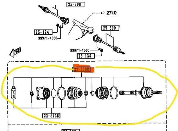 ★超希少 未使用 純正 マツダ リア ドライブ シャフト アウター ジョイント assy ユーノス ロードスター NA6CE Mazda MX-5 Miata拍卖