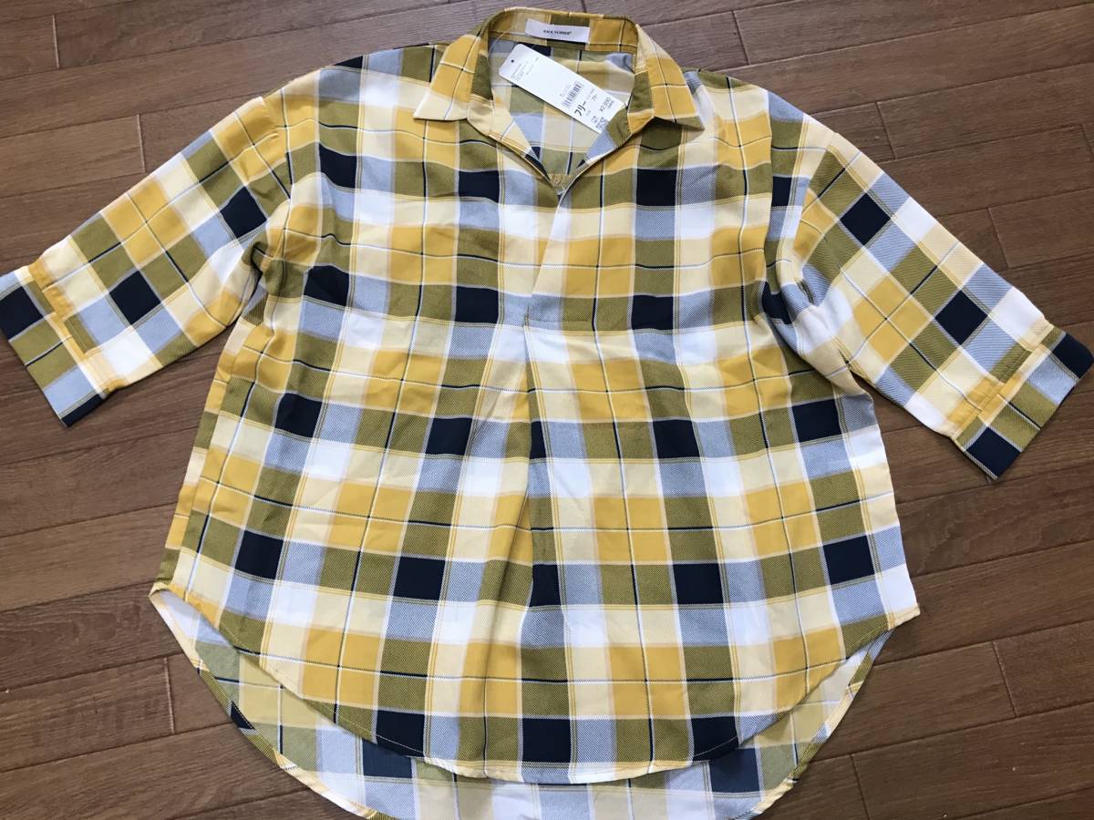 新品★スキッパーブラウス七分★ライトオンBACKNUMBER拍卖